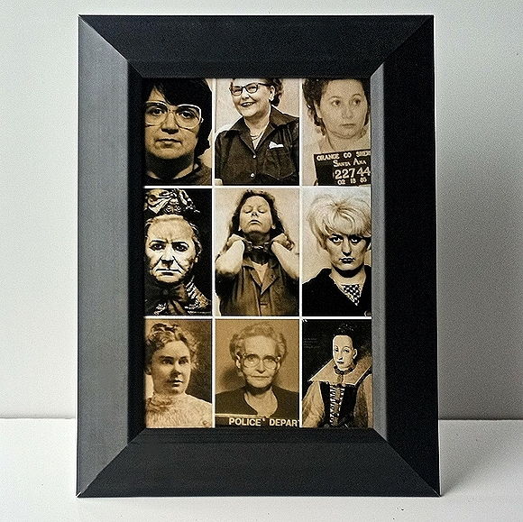 Female Serial Killer Mugshot Collage Goth Oddity - Picture 2 of 4
